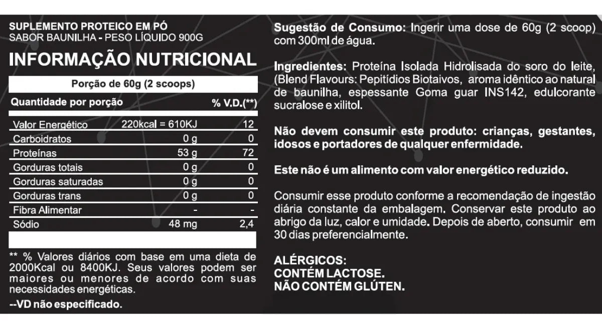 ISO-X Protein 900g – Baunilha