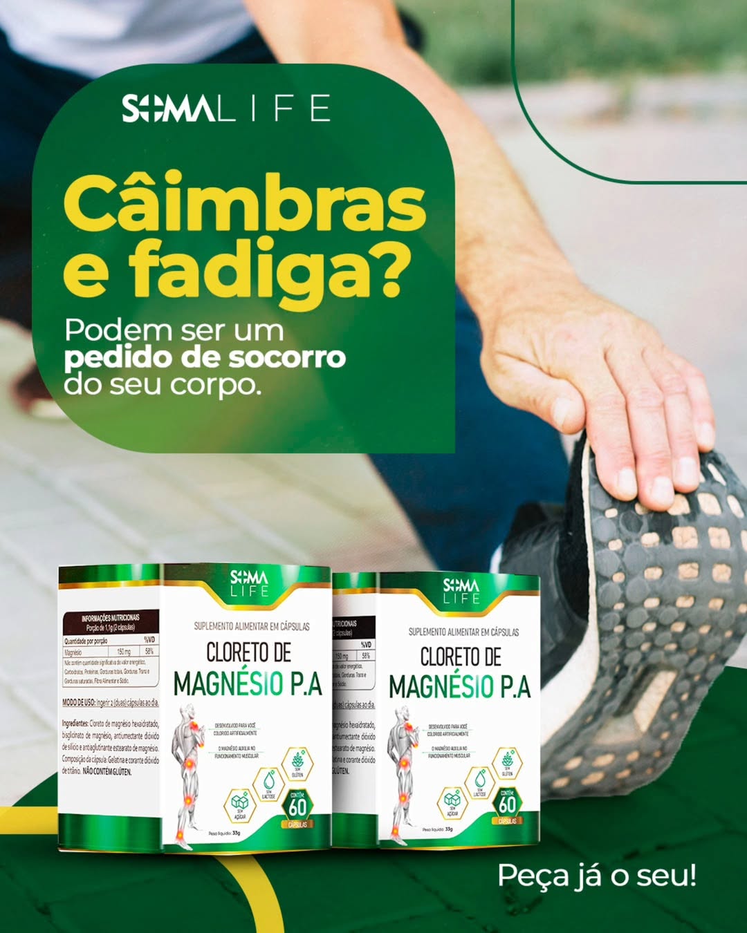 Cloreto de Magnésio 60 Cápsulas
