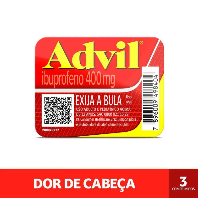 Advil 400mg 3 Cápsulas