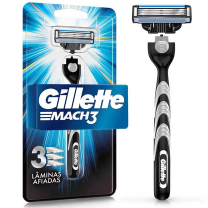 Aparelho de Barbear Gillette Mach3 Sensitive
