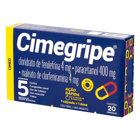 Cimegrip 20 Cápsulas