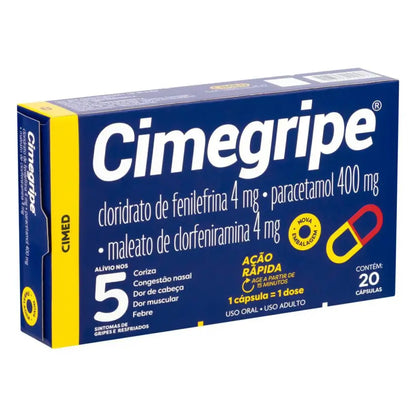 Cimegrip 20 Cápsulas
