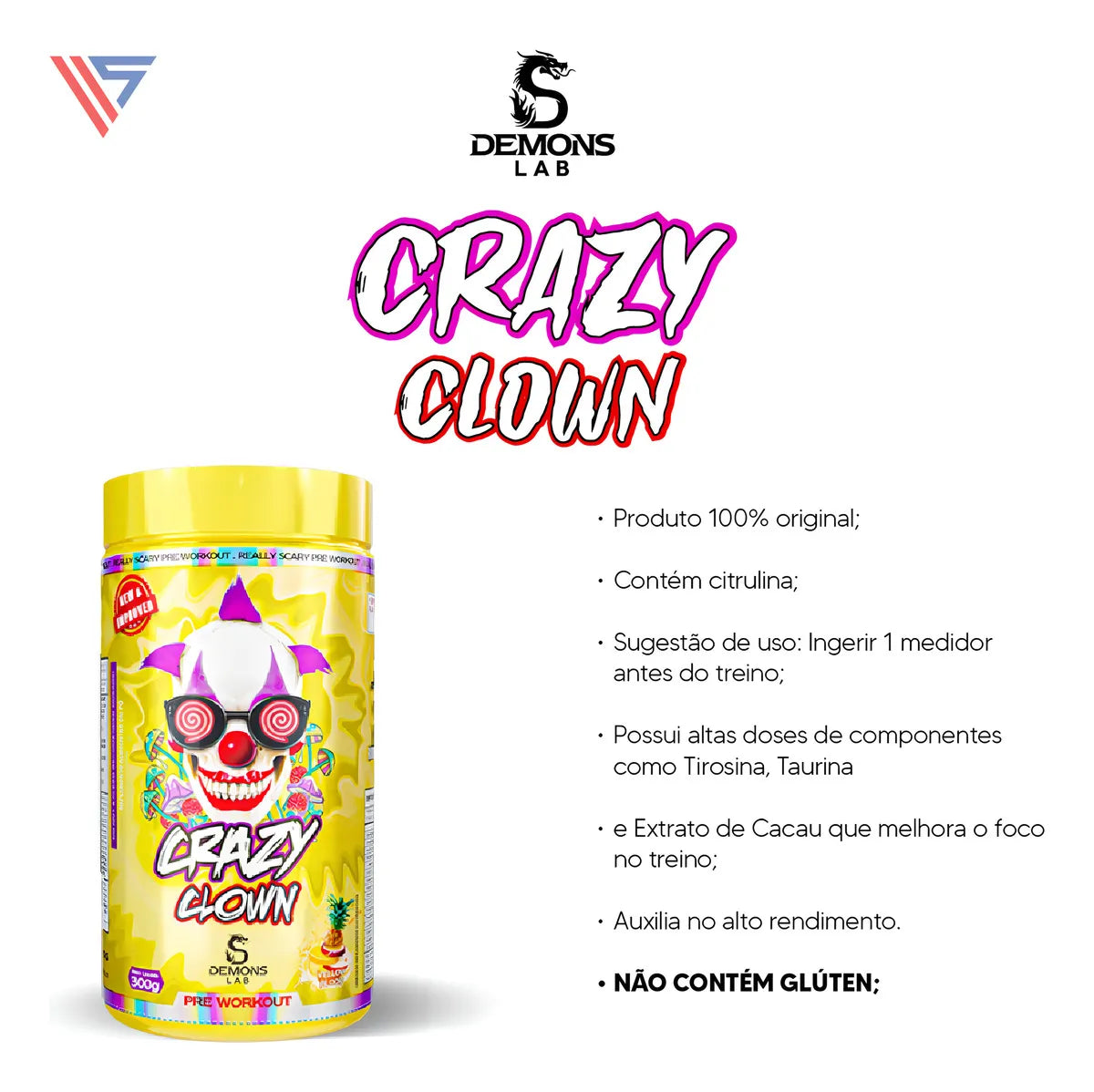 CRAZY CLOWN 300G -  Abacaxi