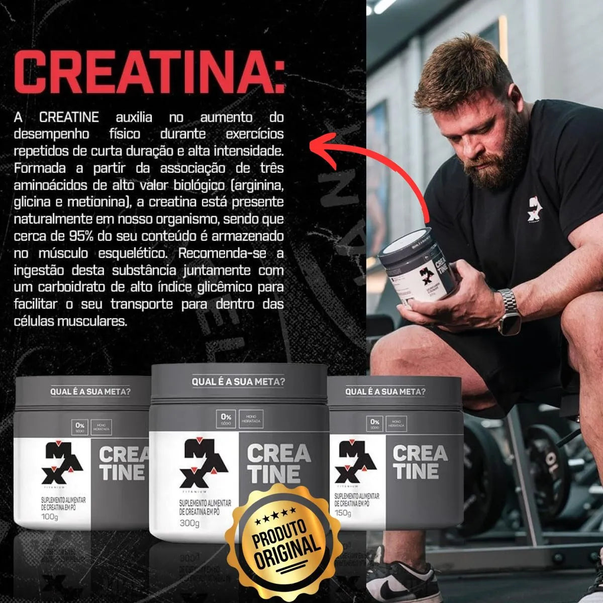 Creatina 300g Max Titanium