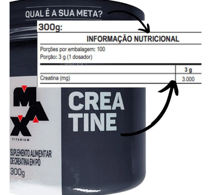 Creatina 300g Max Titanium