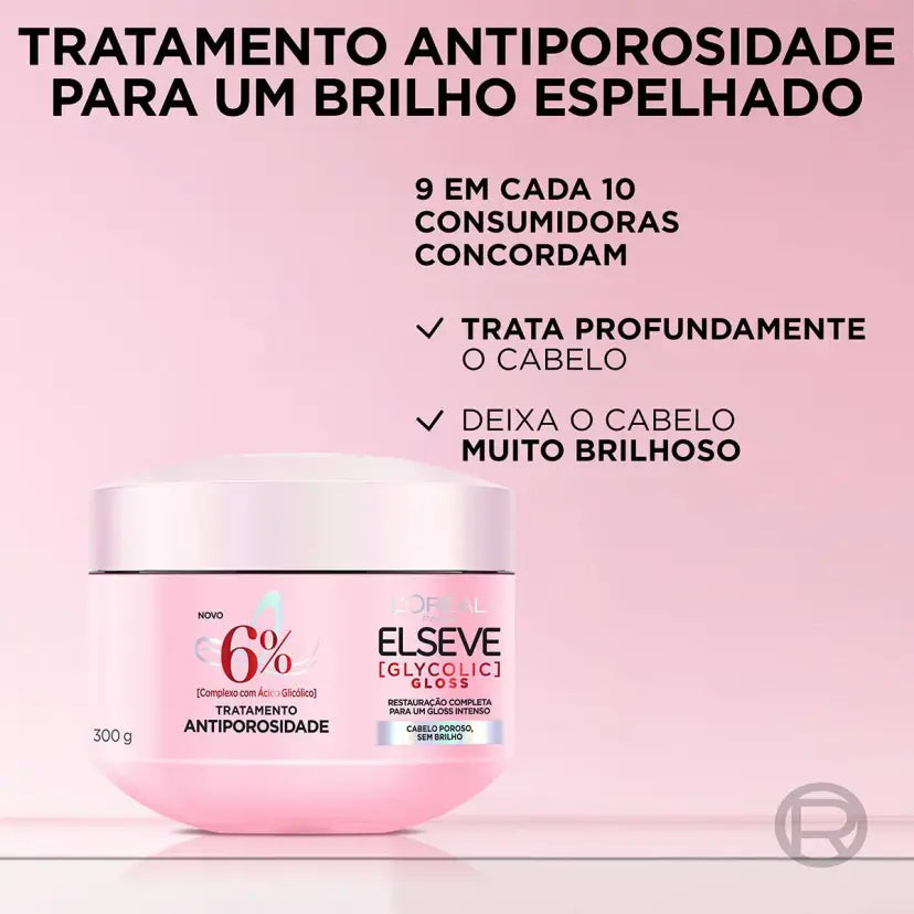 Creme de Tratamento Elseve Glycolic Gloss 300g