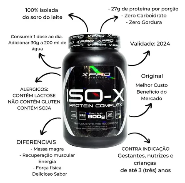 ISO-X Protein 900g – Baunilha