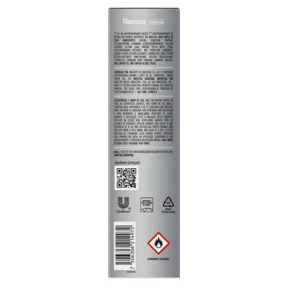 Desodorante Rexona Clinical Aerosol Masculino Clean 91g
