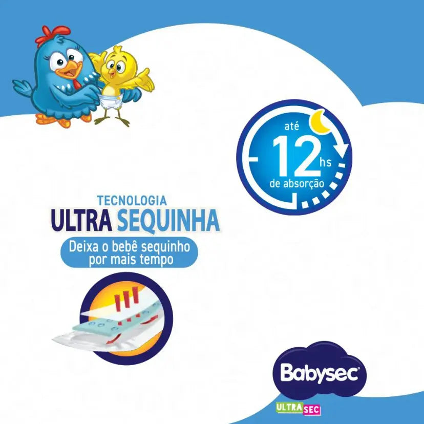 Fralda BabySec Galinha Pintadinha M 38 Unidades
