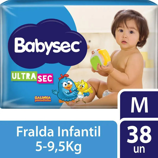 Fralda BabySec Galinha Pintadinha M 38 Unidades