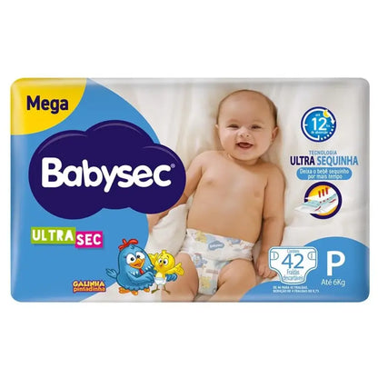 Fralda BabySec Galinha Pintadinha P 42 Unidades