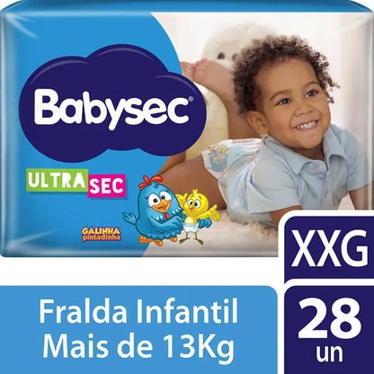 Fralda BabySec Galinha Pintadinha XXG 28 Unidades