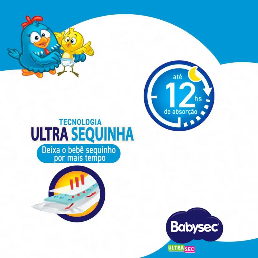Fralda BabySec Galinha Pintadinha XXG 28 Unidades