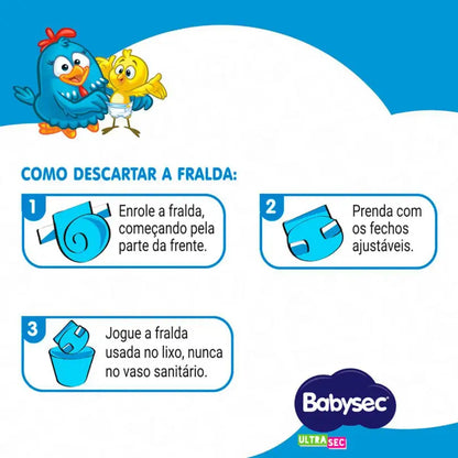 Fralda BabySec Galinha Pintadinha XXG 28 Unidades