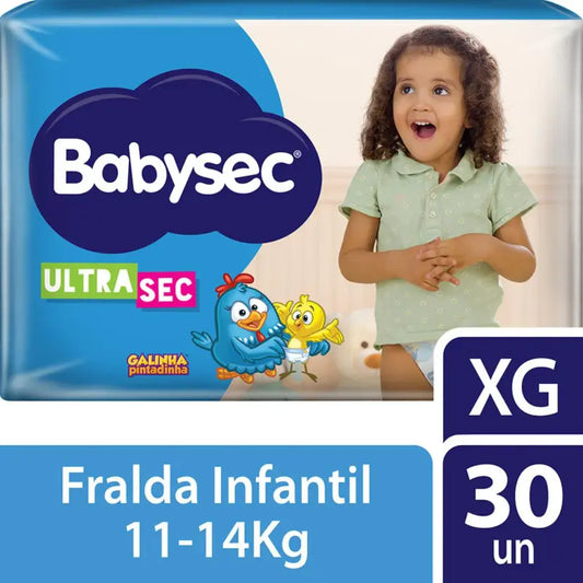 Fralda BabySec Ultrasec XG 30 Unidades