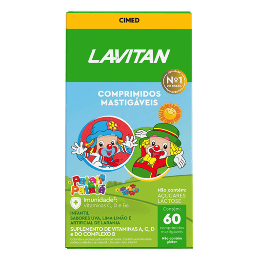 Lavitan Vitamínico Infantil 60 Comprimidos Mastigáveis