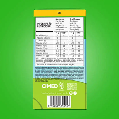 Lavitan Vitamínico Infantil 60 Comprimidos Mastigáveis