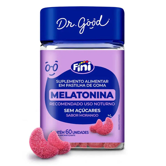 Melatonina em Gomas Sabor Morango Fini Dr Good