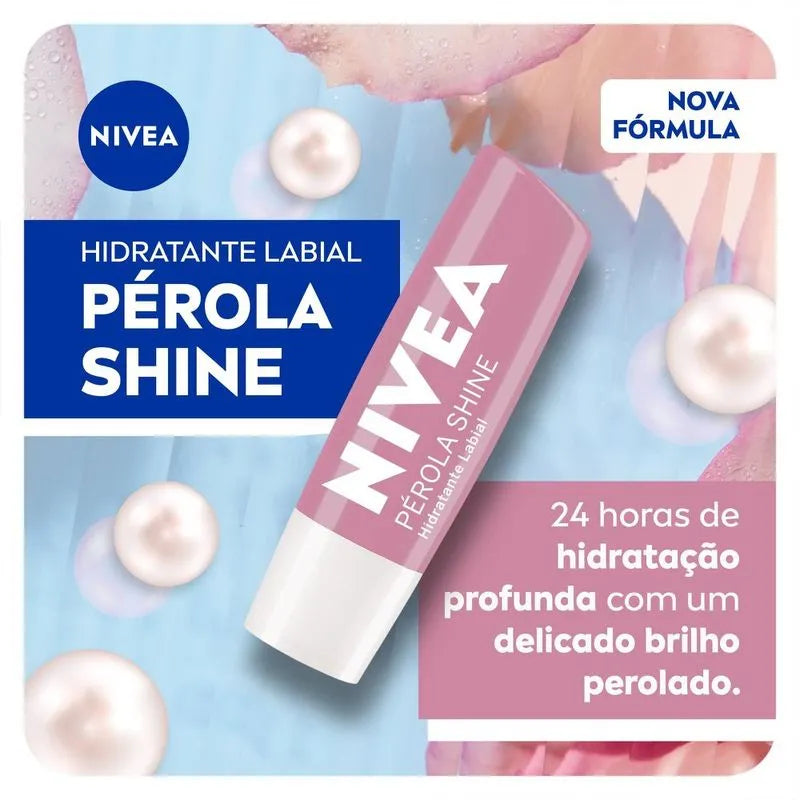 Nivea Lip Care Shine Pérola 4,8g