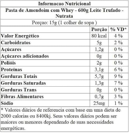 NUTRATA LEITE TRUFADO 600G