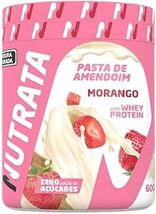 Pasta de Amendoim Nutrata Morango 600g