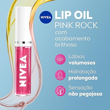 Protetor Labial Nivea Lip Oil Pink Rock 5,5ml