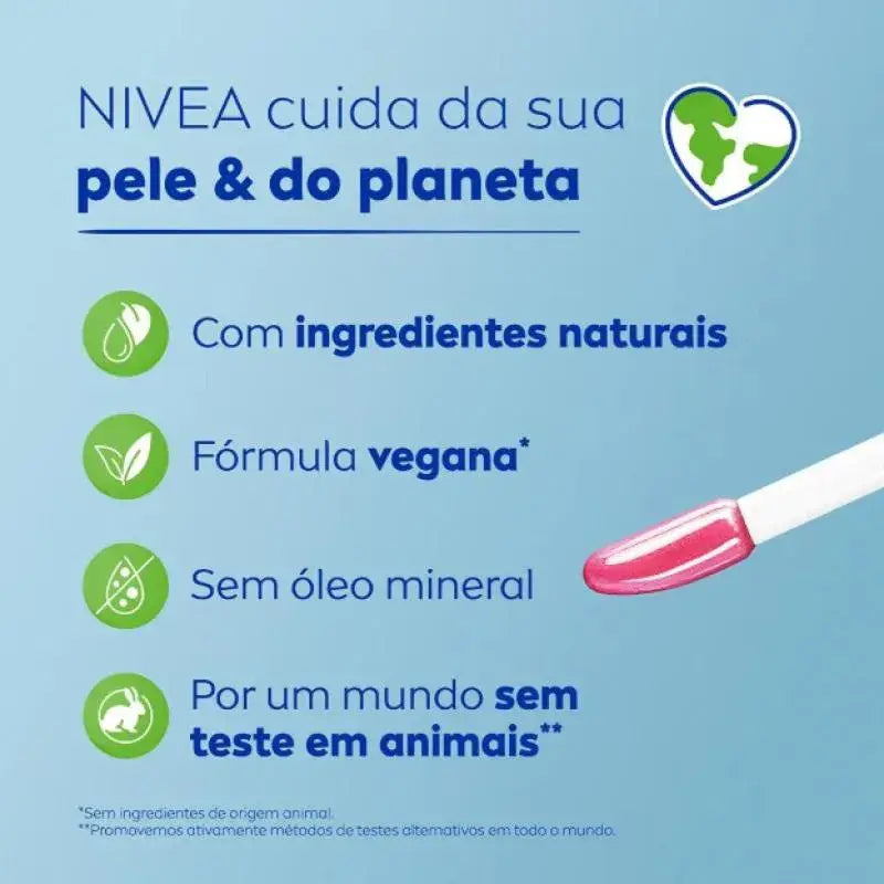 Protetor Labial Nivea Lip Oil Rose 5,5ml
